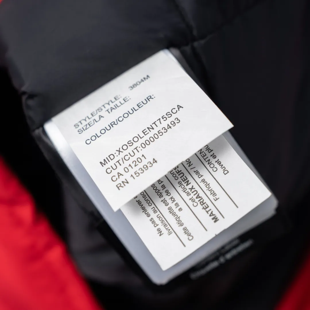 P660 CANADA GOOSE丨Canada Goose C08 children's clothing, children's hooded down jacket Color: Chinese Red Size: 110-160